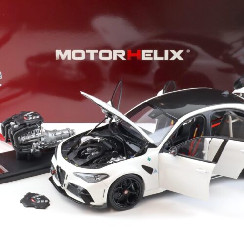 1:18 Motorhelix Alfa Romeo Giulia GTAm Bianco Trofed white + engine Die-Cast M89006