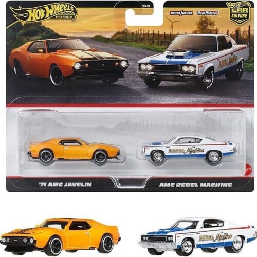 1:64 Hot Wheels 2025 Premium 2-Pack AMC Javelin + AMC Rebel Machine 979Q