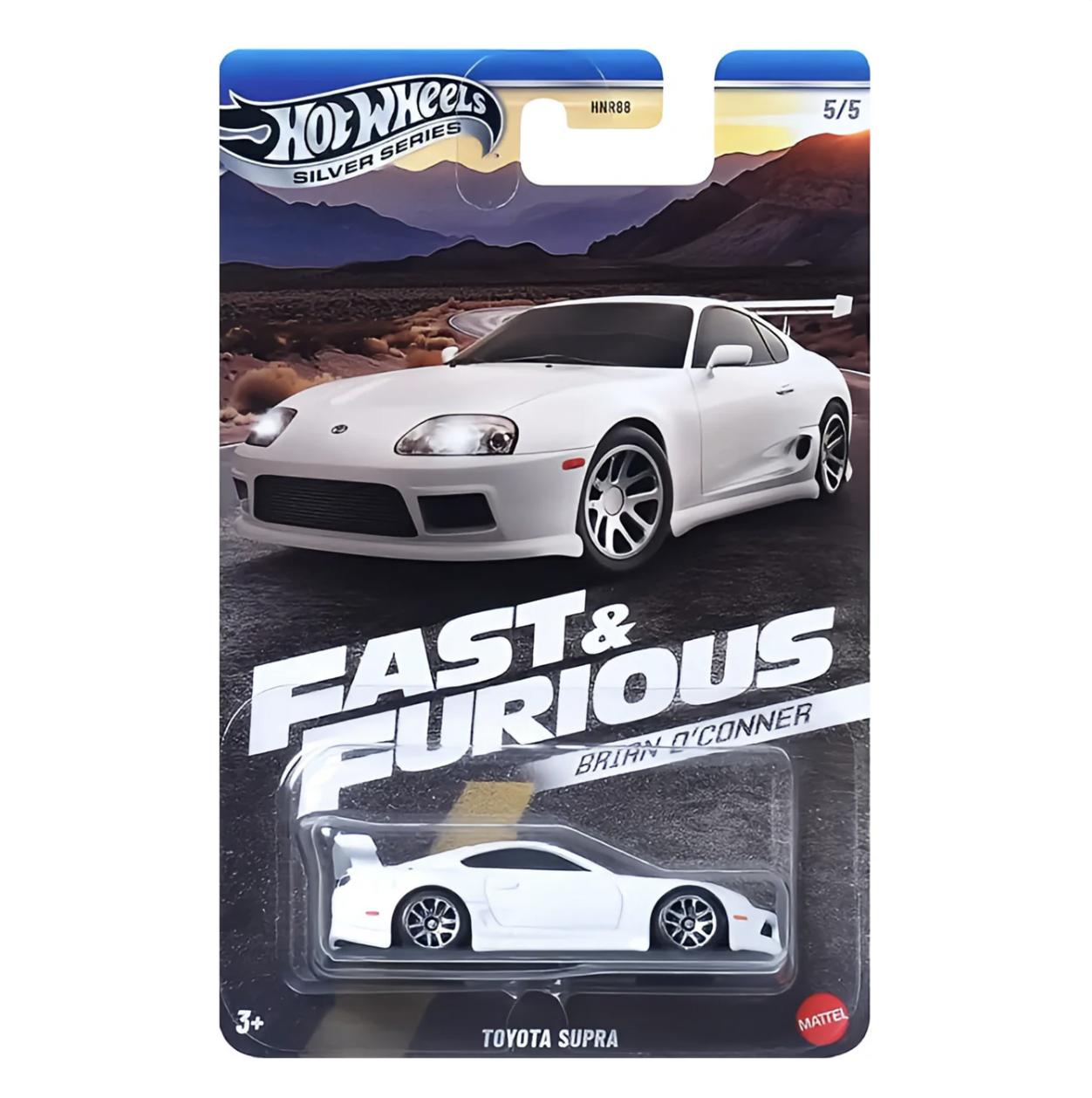1:64 Hot Wheels 2025 Fast & Furious Brian oÂ´Conner Toyota Supra white JBY33