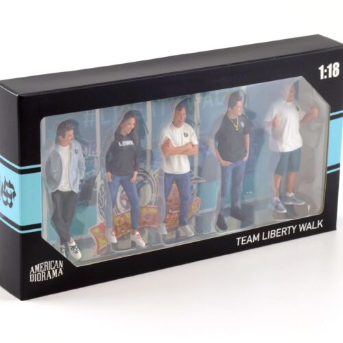 1:18 American Diorama Figuren Team Liberty Walk LBWK Set 5 pcs. Figures AD-90100