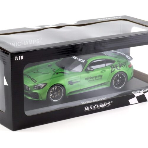 1:18 Minichamps Mercedes AMG GT-R 2017 RINGTAXI Nürburgring the Beast green