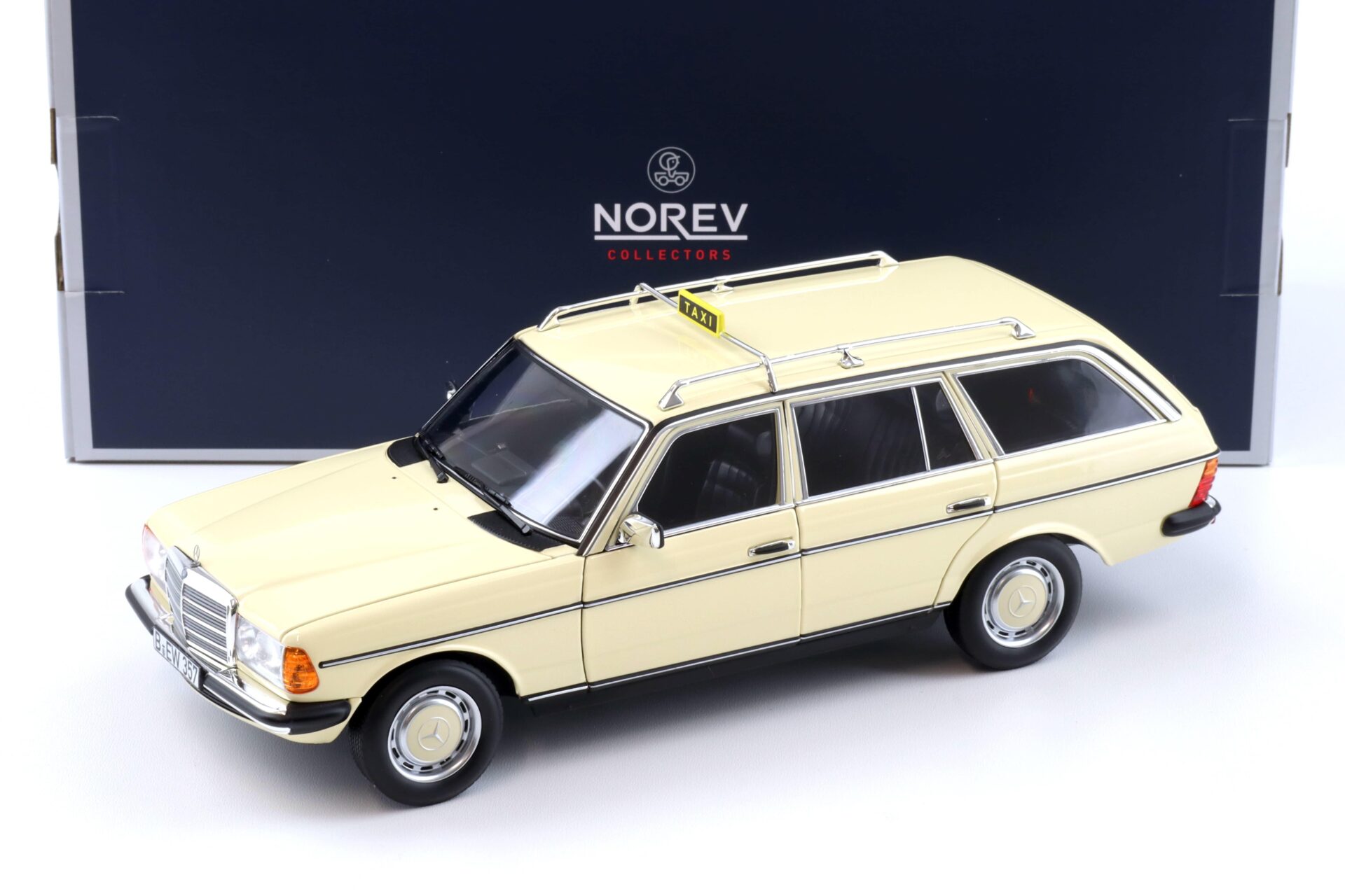 1:18 Norev Mercedes 200T W123 T-Modell 1982 TAXI beige 183731