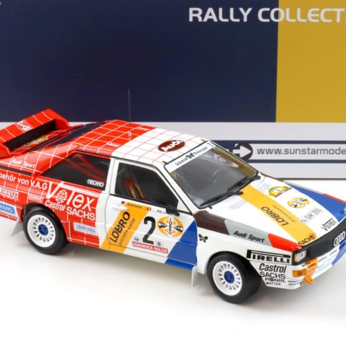 1:18 Sun Star Audi Quattro A1 Winner Int. AVD/STH Hunsrück Rally 1984 #2 Demuth