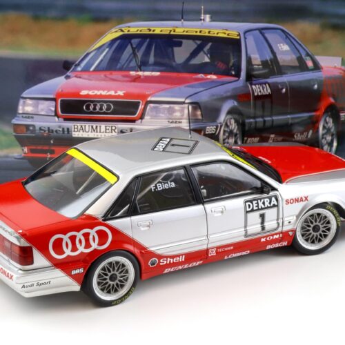 1:18 WERK83 Audi V8 Quattro DTM 1992 #1 Frank Biela silver