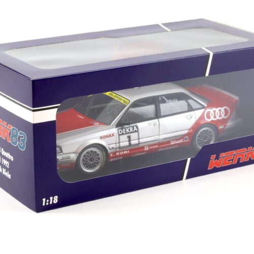 1:18 WERK83 Audi V8 Quattro DTM 1992 #1 Frank Biela silver