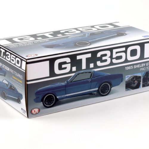 1:18 ACME 1965 Shelby GT350R PRO TOURING Coupe blue metallic/ white stripes - Image 5