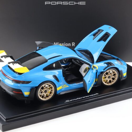 1:18 Minichamps Porsche 911 992 GT3 RS Daytona Bergmeister Riviera blue WAP DEALER