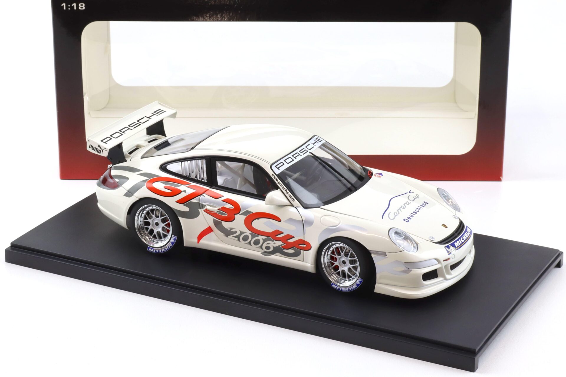 1:18 AUTOart Porsche 911 997 GT3 CUP 2006 Promo Cup Livery white 80681