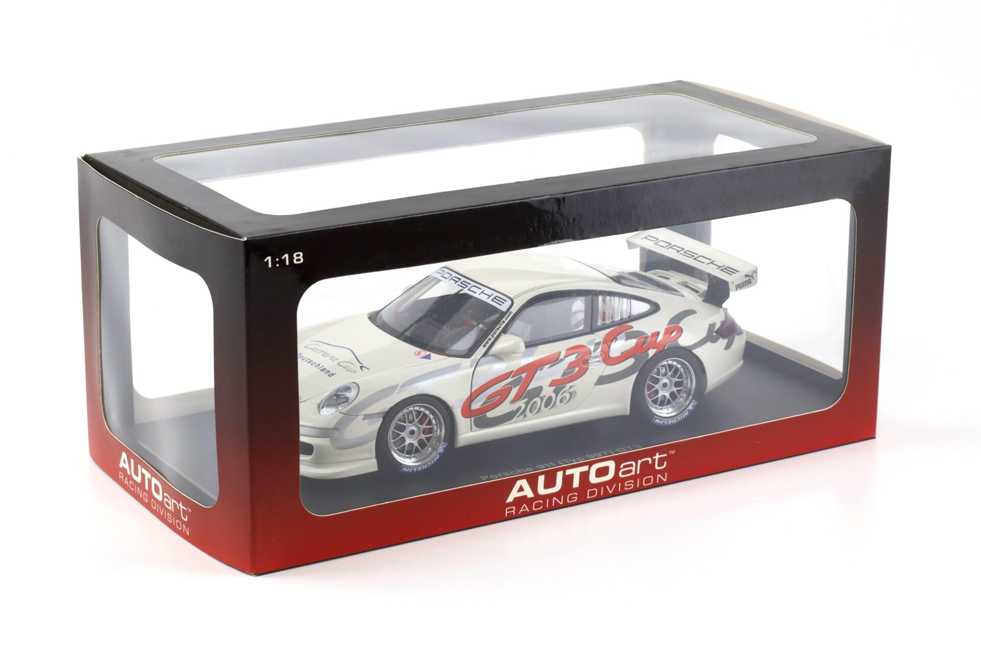 1:18 AUTOart Porsche 911 997 GT3 CUP 2006 Promo Cup Livery white 80681