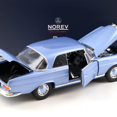 1:18 Norev Mercedes 280 SE Coupe W111 1969 light blue metallic 183532