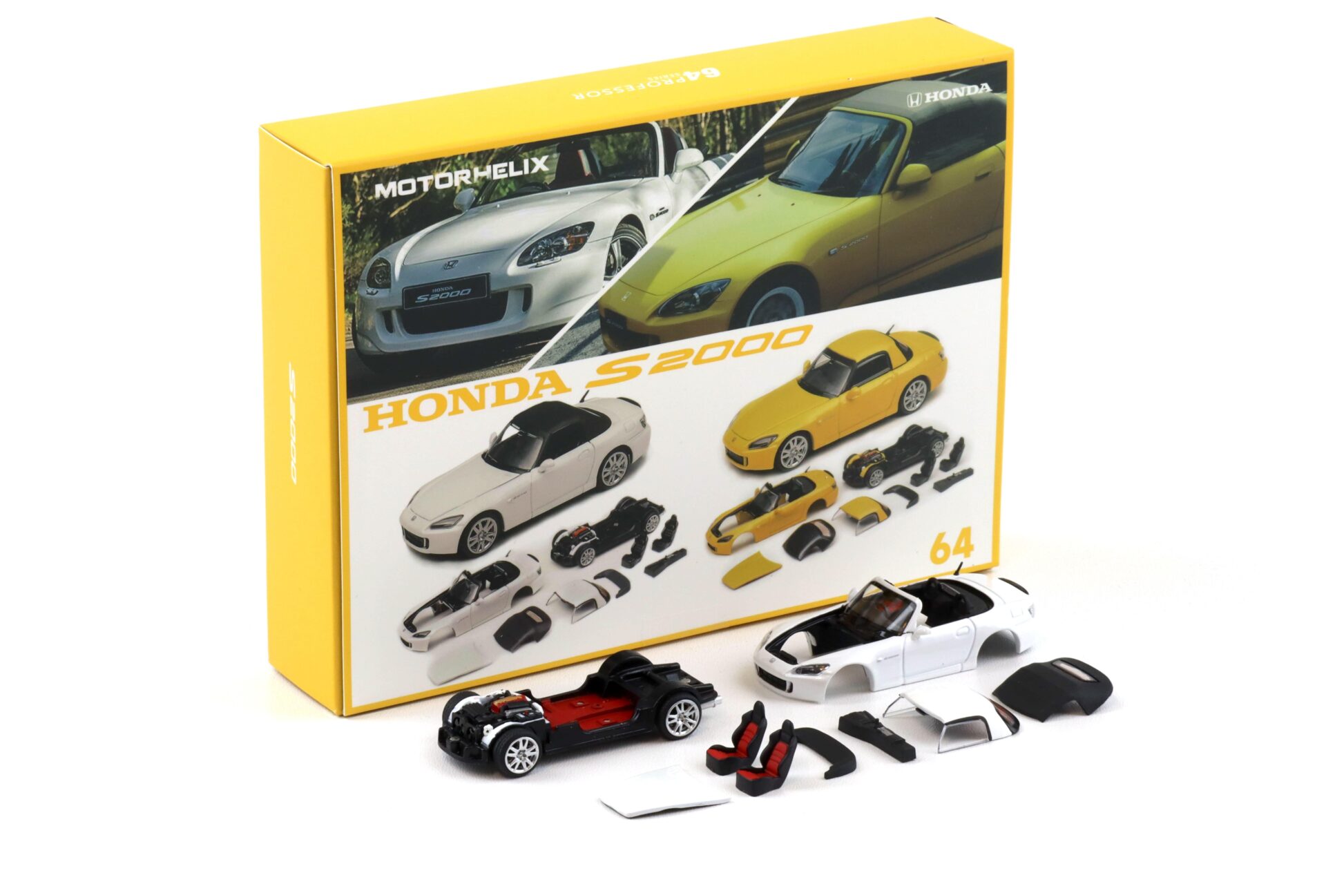 1:64 Motorhelix 64Professer Honda S2000 (AP2) white Semi assembled Kit M65101