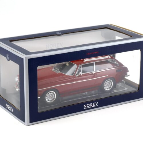 1:18 Norev Volvo 1800 ES US Version 1972 red with lower side stripes
