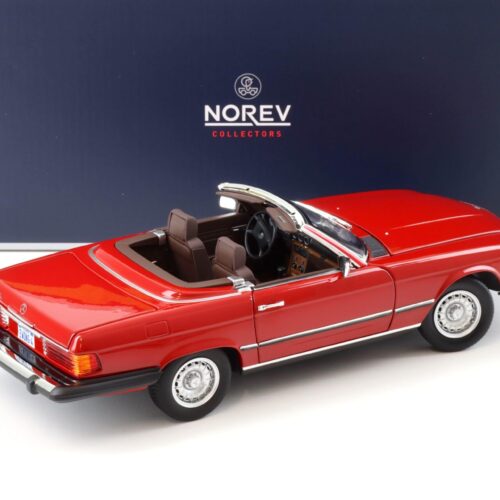 1:18 Norev Mercedes 450SL R107 Cabriolet US Version DALLAS red