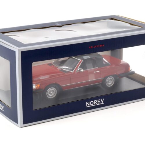 1:18 Norev Mercedes 450SL R107 Cabriolet US Version DALLAS red