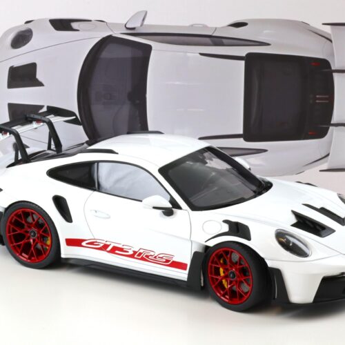1:12 Norev Porsche 911 992 GT3 RS Coupe 2022 white & Pyro red 127530