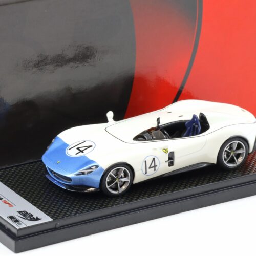 1:43 BBR Ferrari Monza SP1 Bianco Sanae/ blue #14 - Limited 50 pcs.