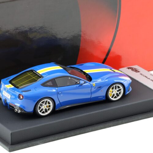 1:43 BBR Ferrari F12 Berlinetta Azzurro Dino/ yellow stripe - Limited 20 pcs.