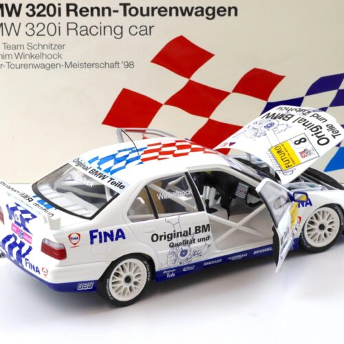 1:18 UT Models BMW 320i E36 STW 1998 Team Schnitzer #8 Winkelhock DEALER VERSION