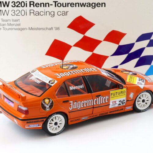 1:18 UT Models BMW 320i E36 STW 1998 Jägermeister Menzel #26 DEALER VERSION
