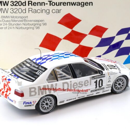 1:18 UT Models BMW 320d E36 Stuck/Duez 24h Nürburgring #10 DEALER VERSION