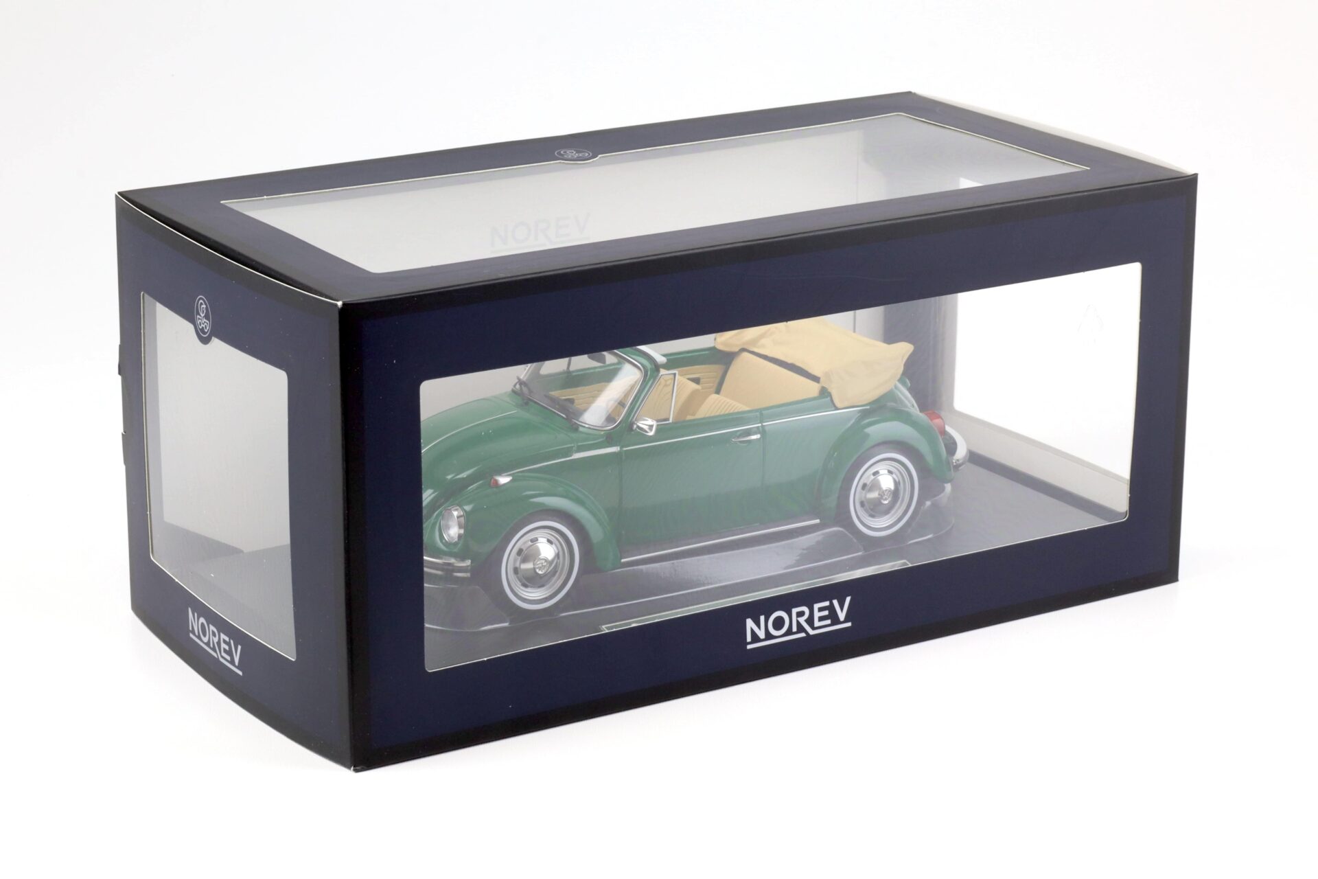 1:18 Norev VW 1303 Käfer Beetle Cabriolet 1973 Sambesi green - Limited 200 pcs.