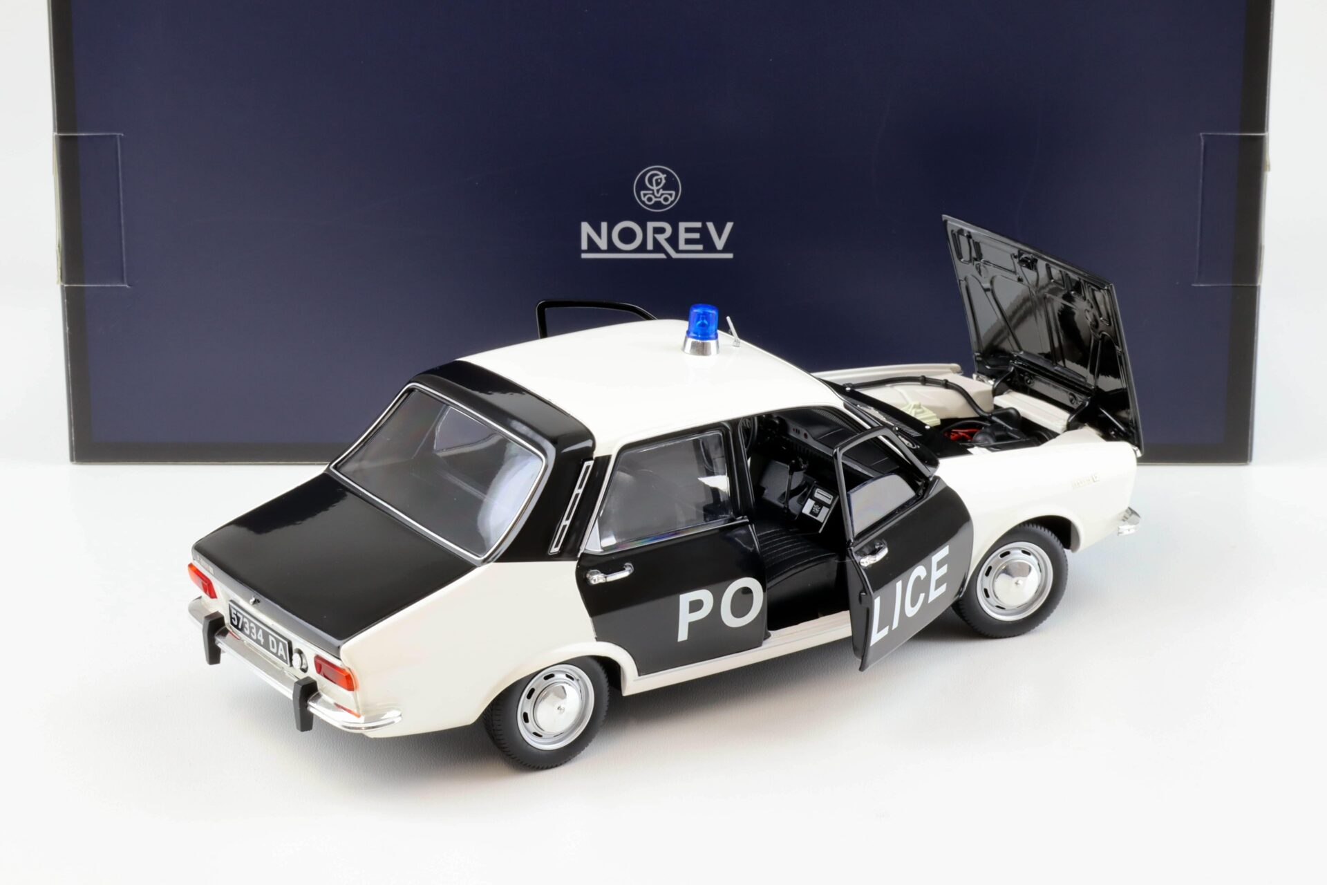 1:18 Norev Renault 12 Police 1973 white/ black - Limited 250 pcs.