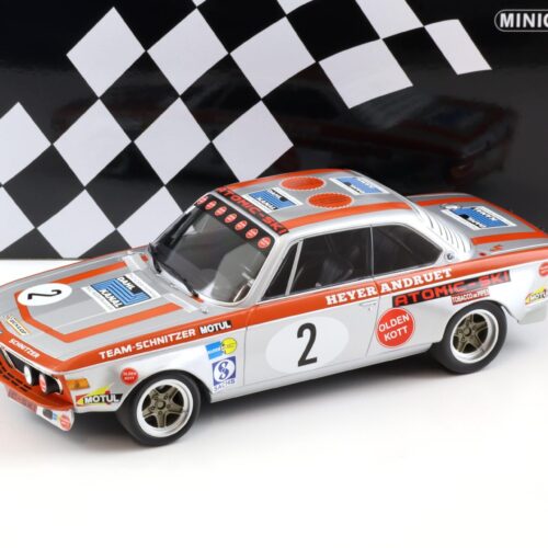 1:18 Minichamps BMW 2800 CS Team Schnitzer-Motul #2 Winners GP Nürburgring 1972