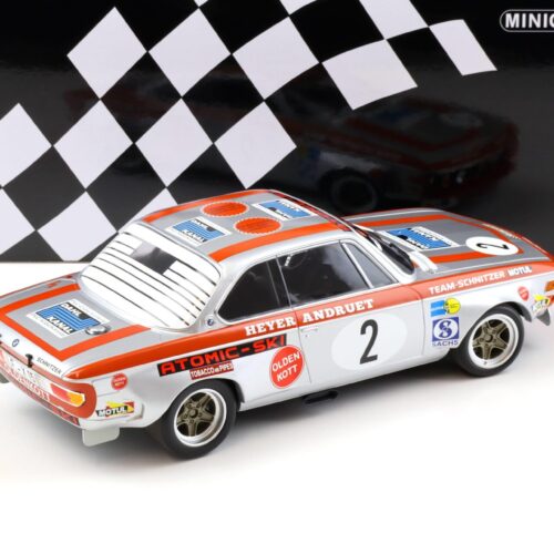 1:18 Minichamps BMW 2800 CS Team Schnitzer-Motul #2 Winners GP Nürburgring 1972