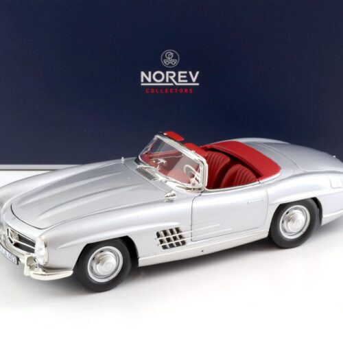 1:18 Norev Mercedes 300 SL Roadster 1957 silver with Hardtop
