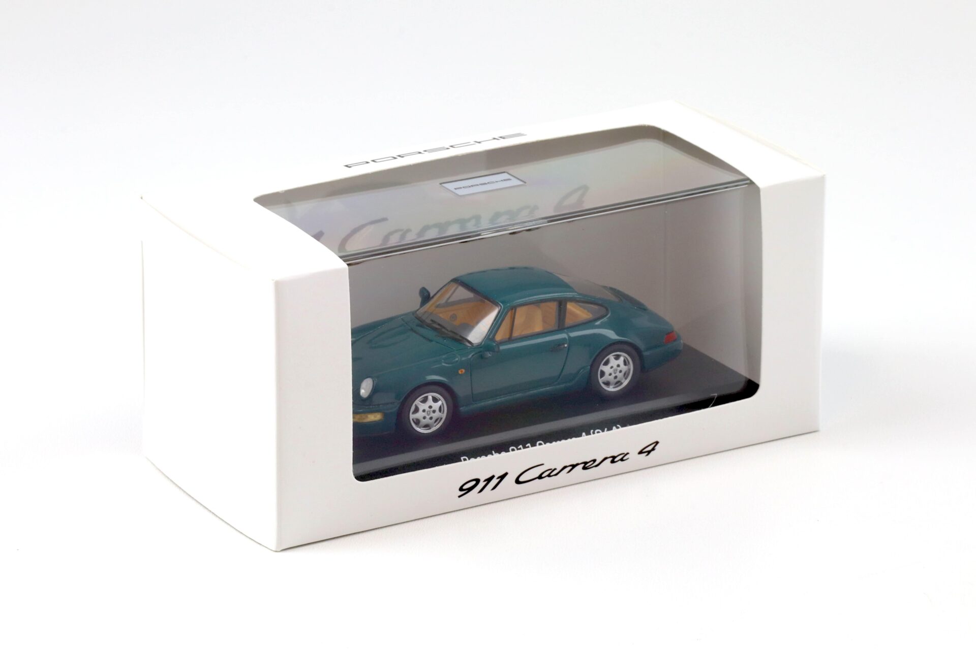 1:43 Spark Porsche 911 964 Carrera 4 Coupe Amazon green MAP Porsche Museum