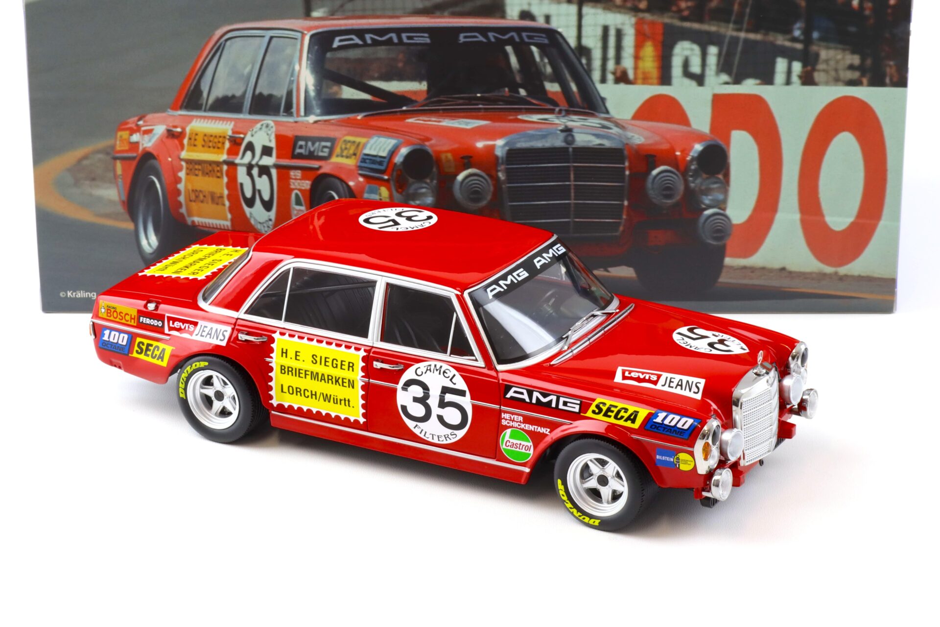 1:18 WERK83 Mercedes 300 SEL 6.8 #35 Heyer/ Schickentanz 2nd 24h Spa 1971