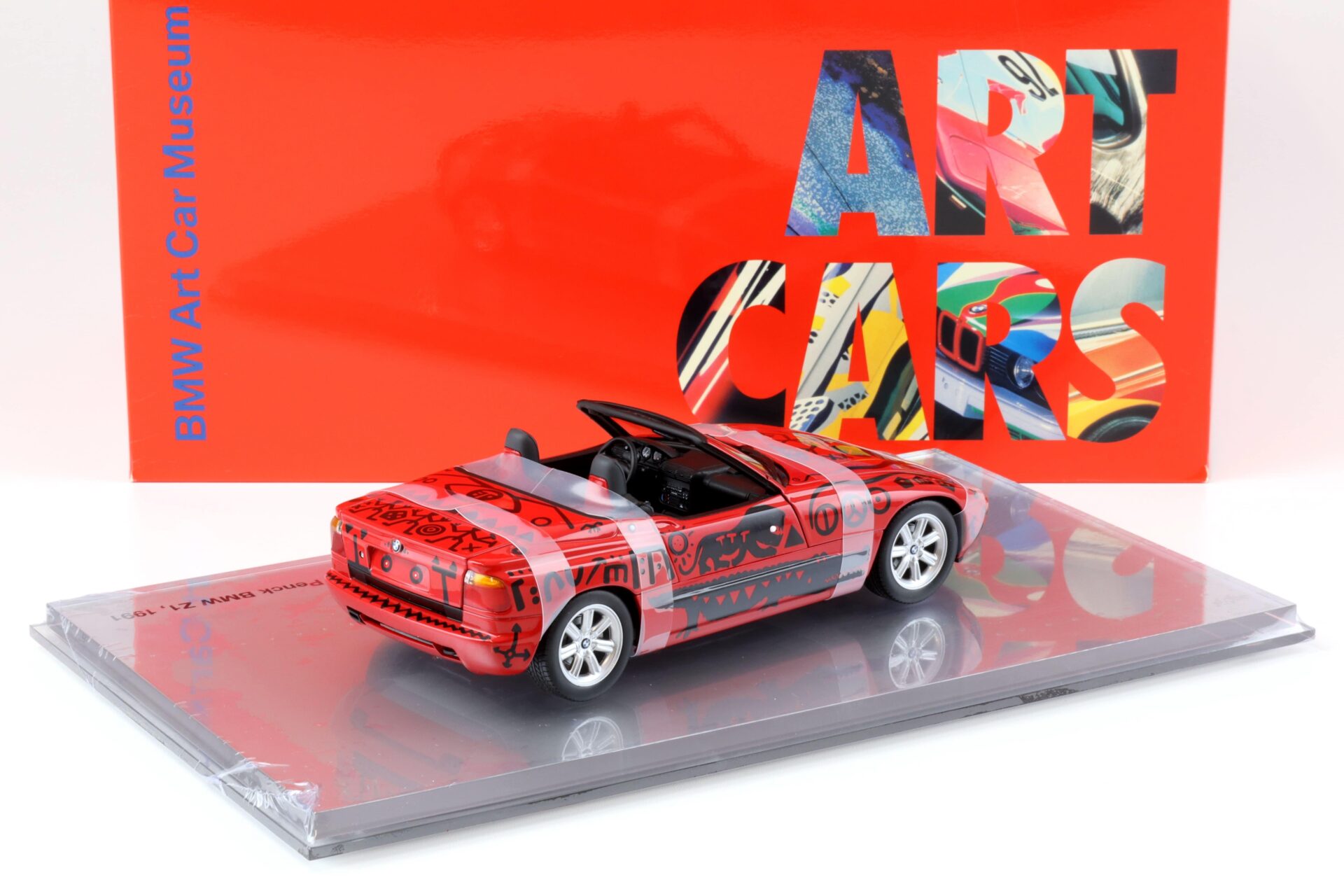 1:18 Minichamps BMW Z1 A.R. Penck 1991 ART CAR DEALER VERSION