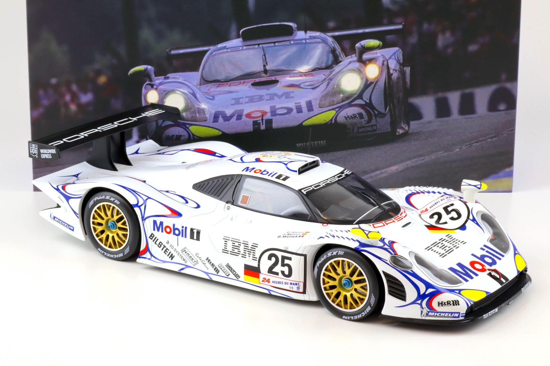1:12 WERK83 Porsche 911 996 GT1 24h Le Mans 1998 #25 Wollek/ Müller/ Alzen