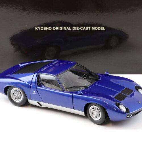 1:18 Kyosho Lamborghini Miura P400 Coupe blue metallic 08312BM