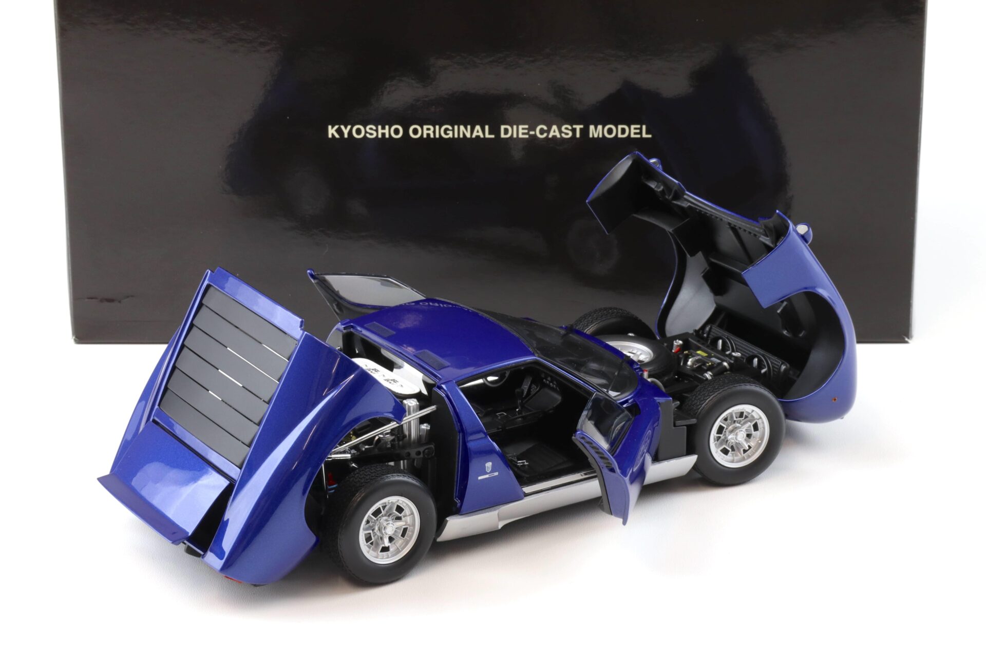 1:18 Kyosho Lamborghini Miura P400 Coupe blue metallic 08312BM