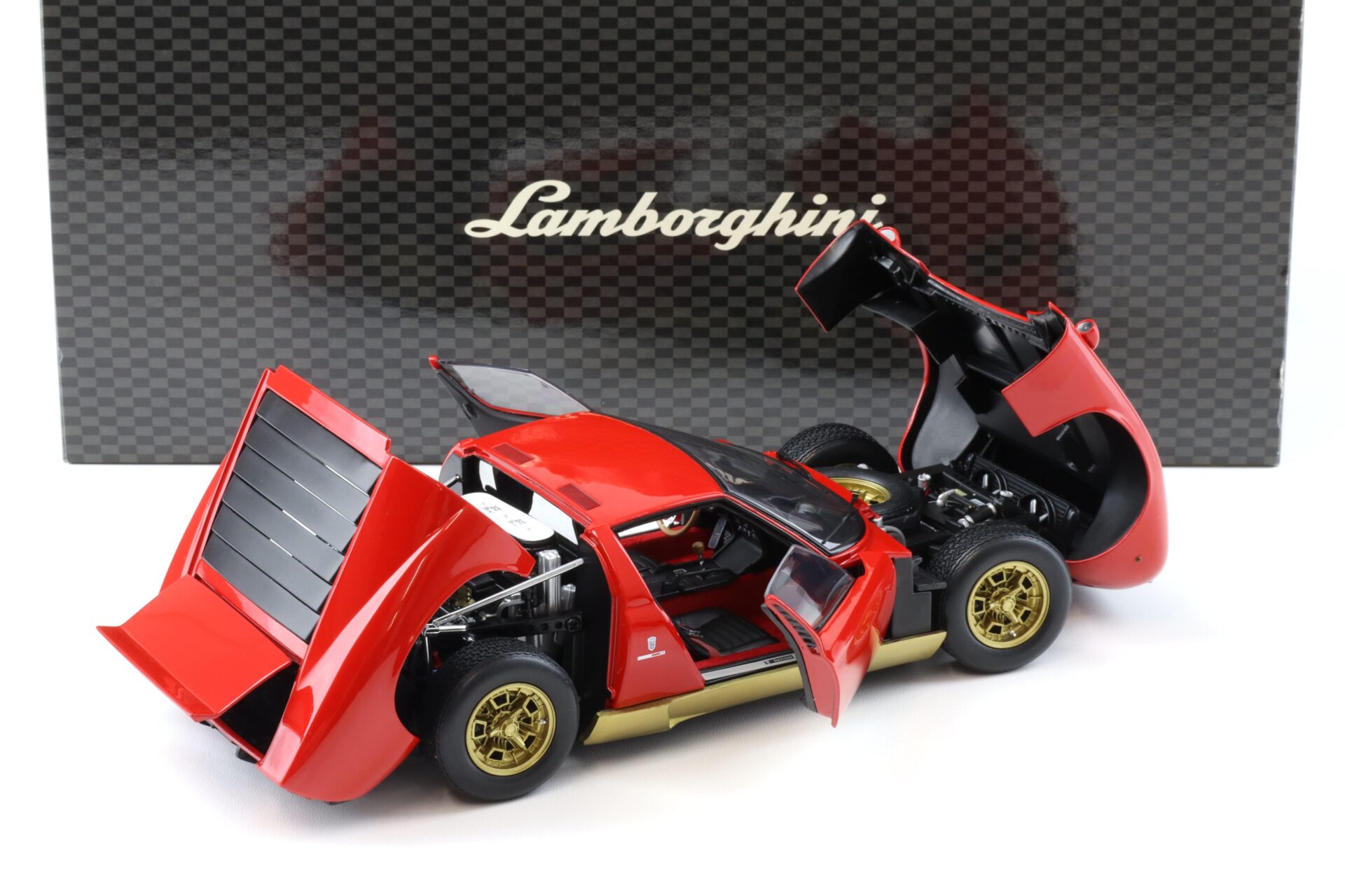 1:18 Kyosho Lamborghini Miura P400 Coupe red/ gold 08312R