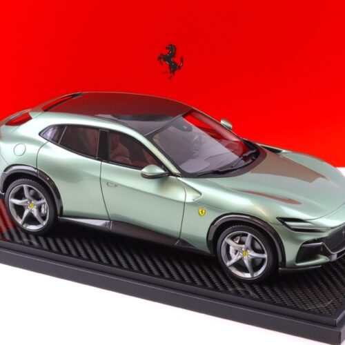 1:18 BBR Ferrari Purosangue Verde Dora Piero Ferrari with Carbon Base - Limited 30 pcs.