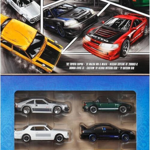 1:64 Hot Wheels 2025 Streets of Japan Deluxe box 6-pack JBY77 Toyota, Nissan, Honda