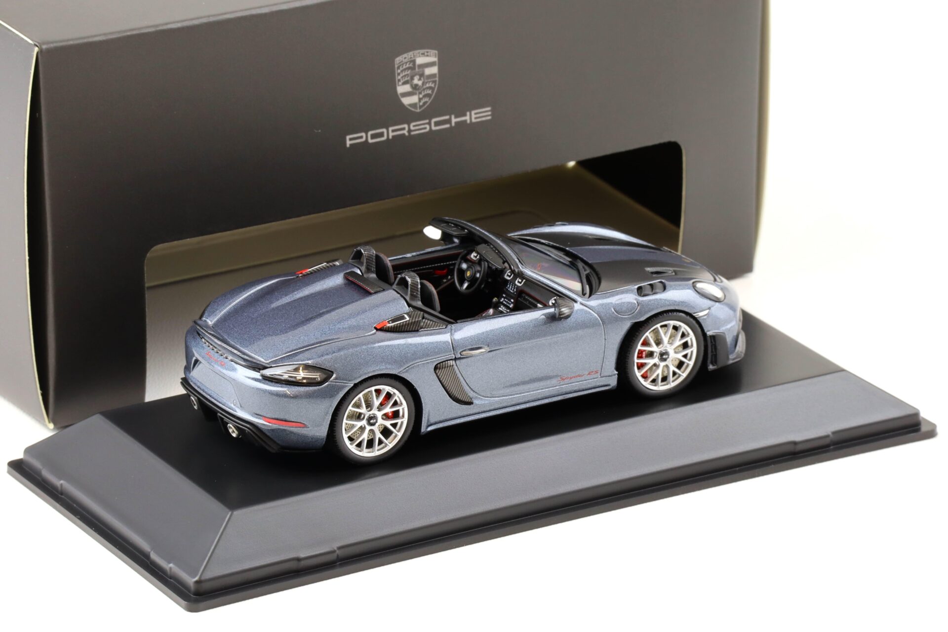1:43 Spark Porsche 718 Spyder RS (982) vanadium grey/ red interior WAP DEALER