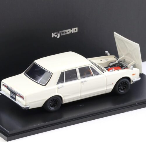 1:43 Kyosho Nissan Skyline 2000 GT-R 4 doors (1969) PGC10 wide wheel white