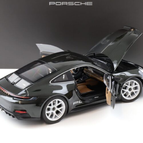 1:18 Norev Porsche 911 992 S/T Coupe dark Olive green/ Cognac interior WAP DEALER