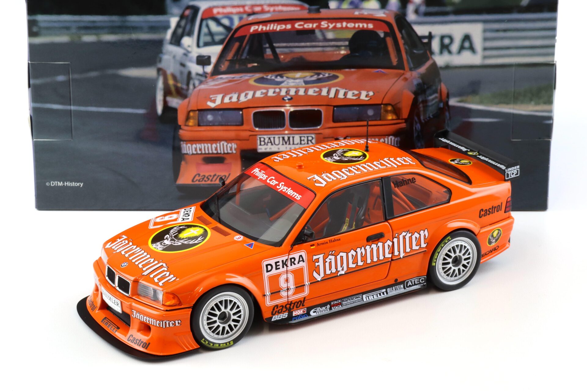 1:18 WERK83 BMW 325i E36 Coupe DTM 1993 Hahne #9 Jägermeister