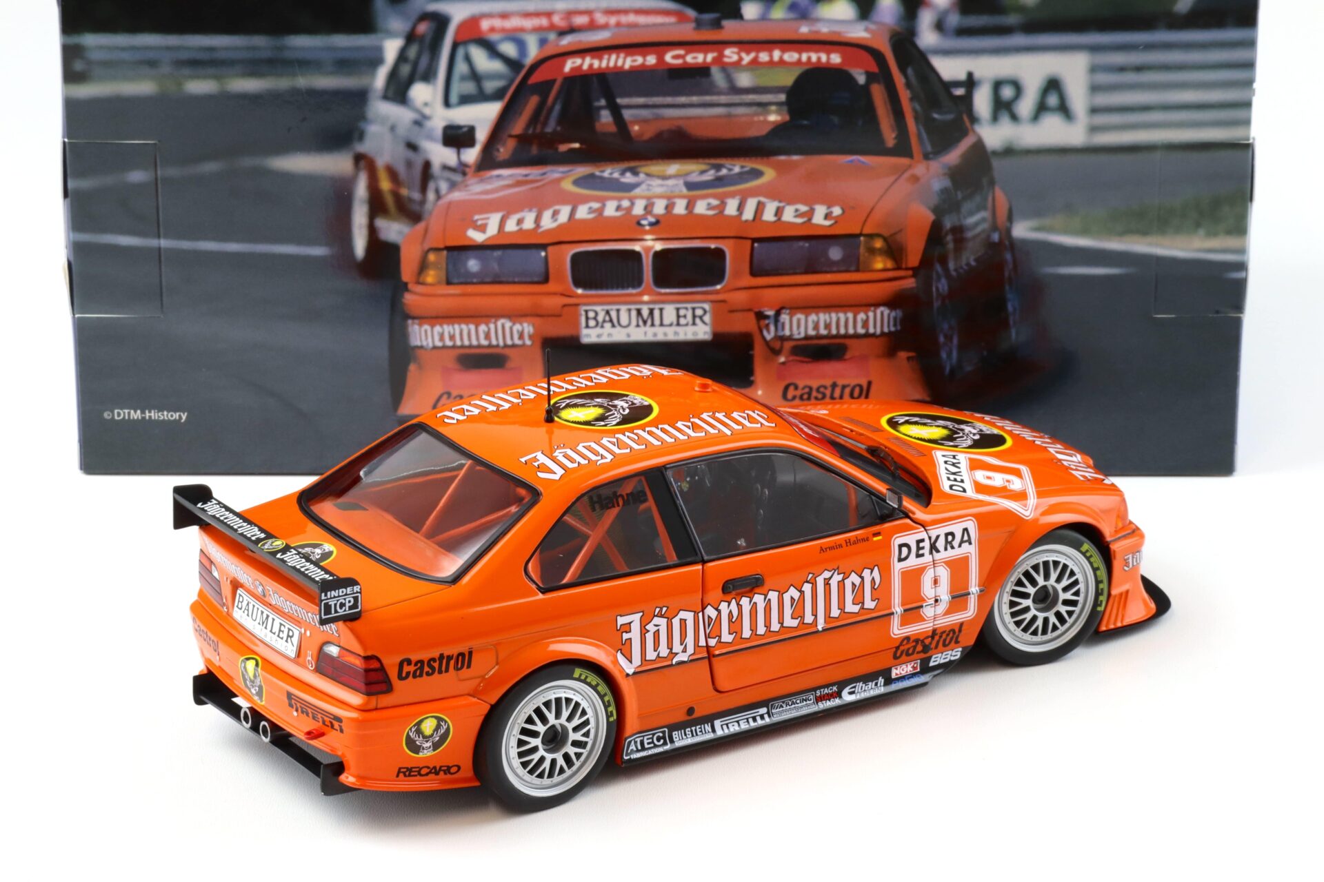 1:18 WERK83 BMW 325i E36 Coupe DTM 1993 Hahne #9 Jägermeister