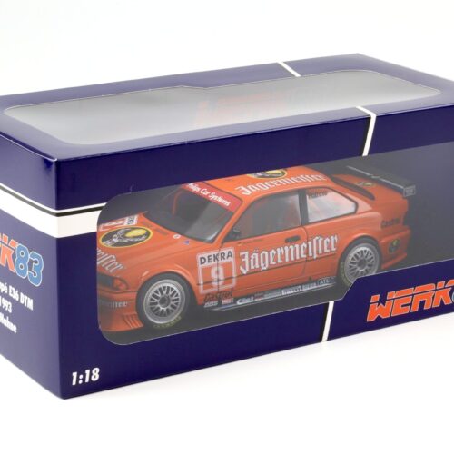 1:18 WERK83 BMW 325i E36 Coupe DTM 1993 Hahne #9 Jägermeister