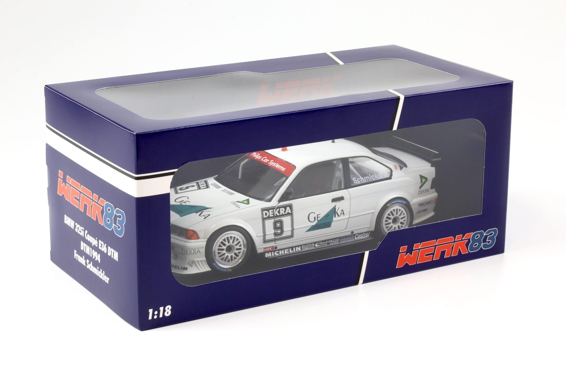 1:18 WERK83 BMW 325i E36 Coupe DTM 1994 Schmickler #9 Ge-Ka Projekt