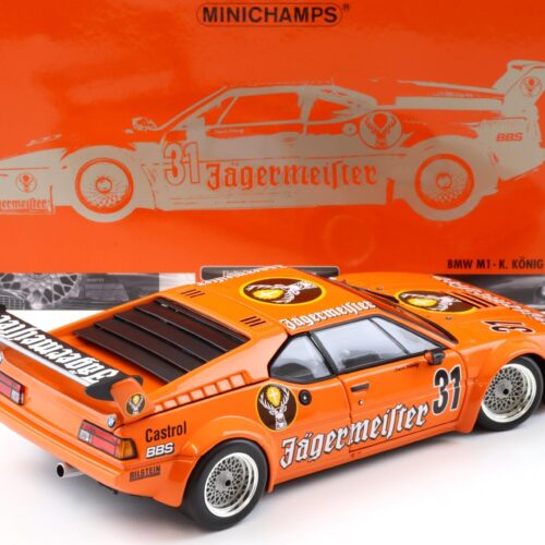1:18 Minichamps BMW M1 DRT 1982 JÄGERMEISTER K.König #31 orange - Image 3