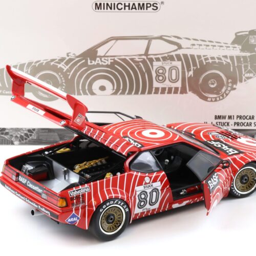 1:18 Minichamps BMW M1 ProCar GS Sport H.J. Stuck BASF #80 Procar Series 1980