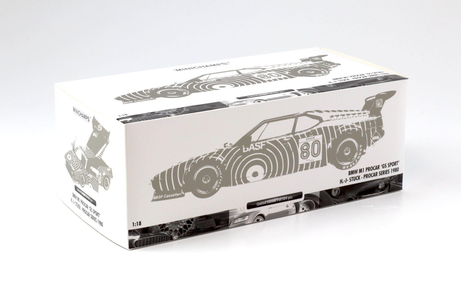 1:18 Minichamps BMW M1 ProCar GS Sport H.J. Stuck BASF #80 Procar Series 1980
