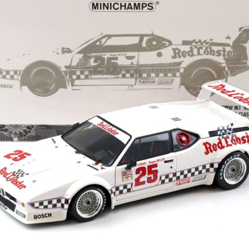 1:18 Minichamps BMW M1 Red Lobster Miller/ Cowart LA Times GP Riverside 1981