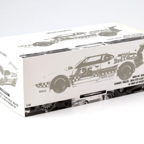 1:18 Minichamps BMW M1 Red Lobster Miller/ Cowart LA Times GP Riverside 1981